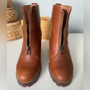 Madewell The Alyce Zip-Front Lugsole Boot